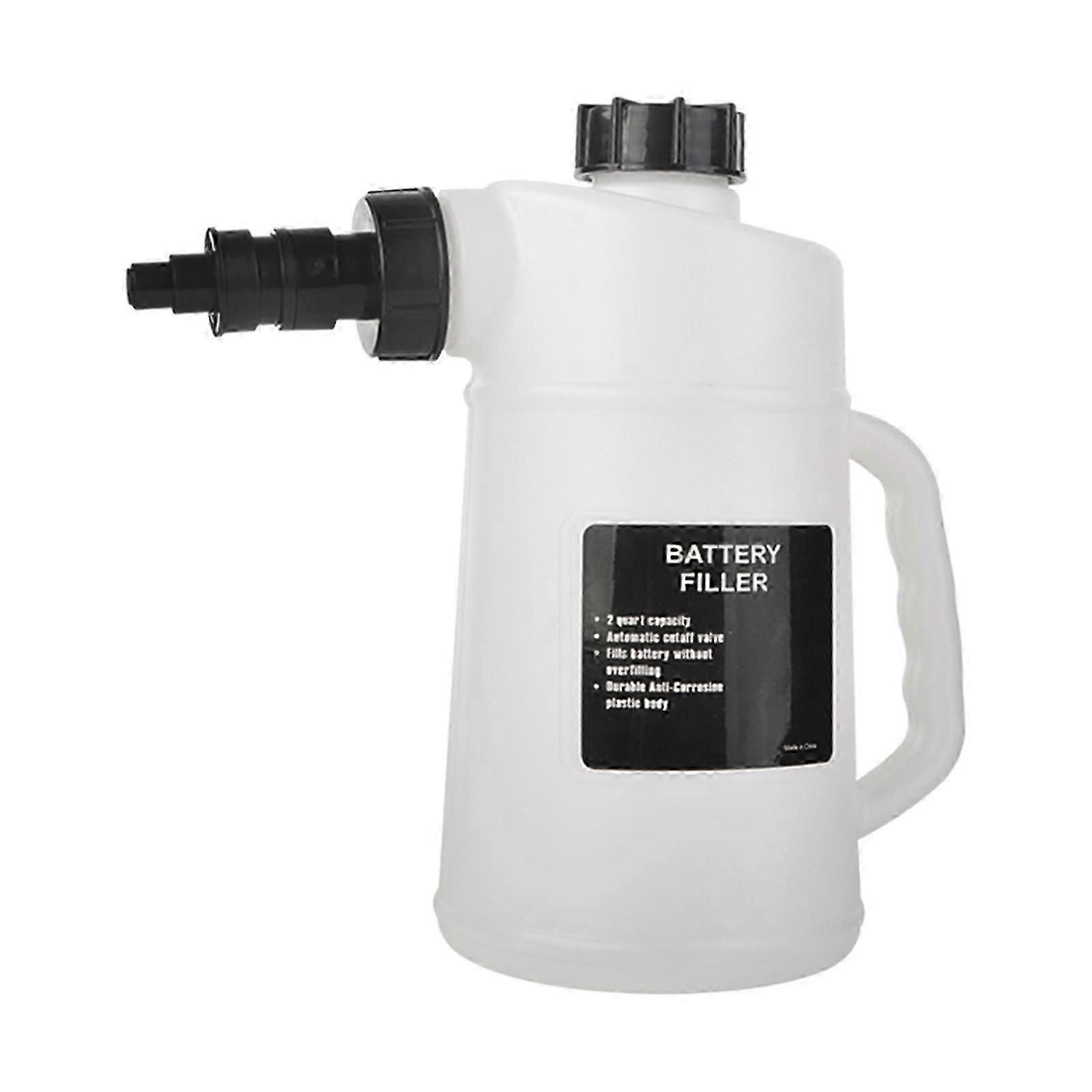 Auto Battery Filler Filling Jug Servicing Tool 2L Distilled Water Jug Dispenser Battery Filling System Jug for Trucks Car Rvs-Yvan