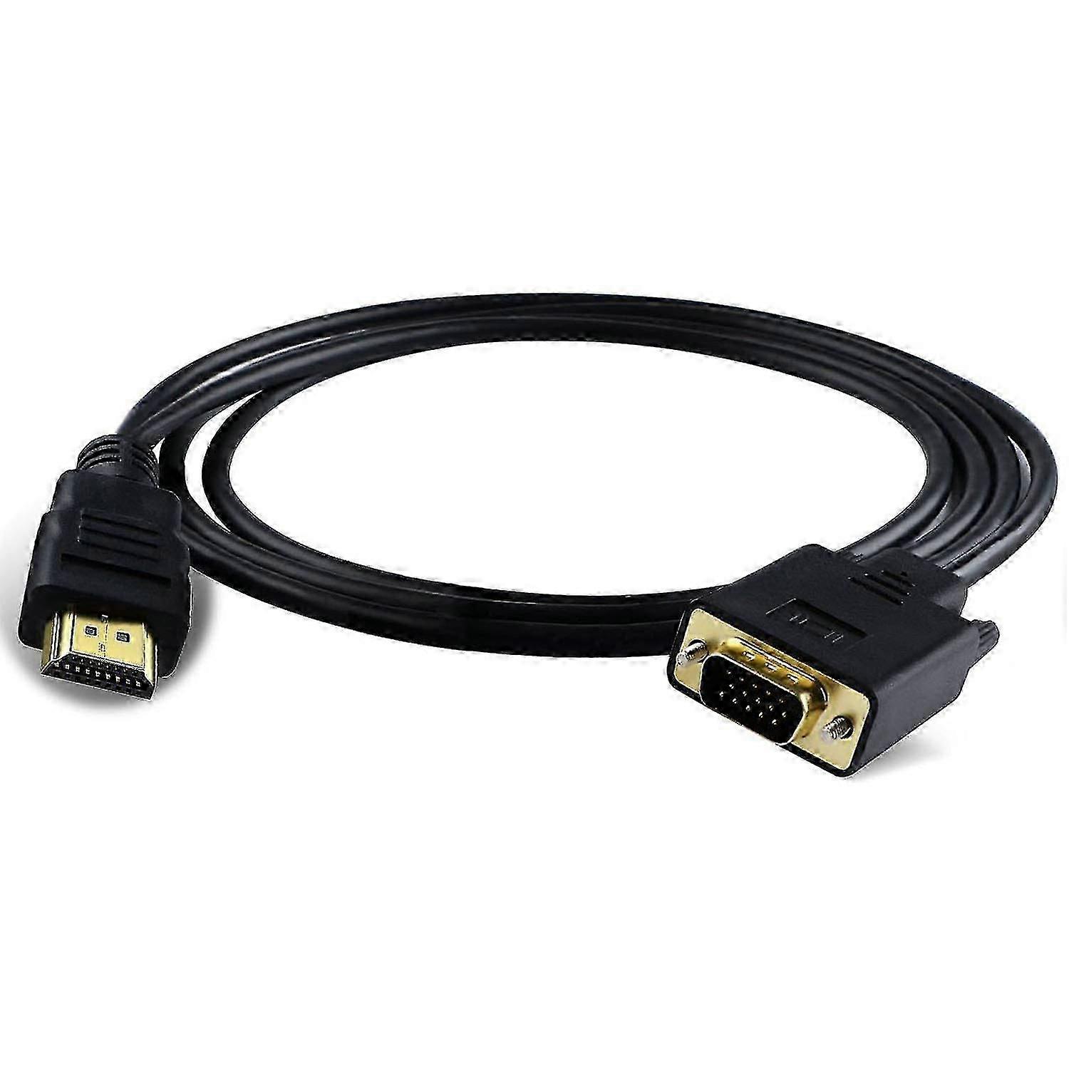 HDMI zu VGA Adapterkabel VGA zu HDMI Adapter Monitor D-Sub zu HDMI 15 Pin zu HDMI Adapter Stecker zu VGA-Stecker Verbindungskabel Sender Einweg, SFYGV