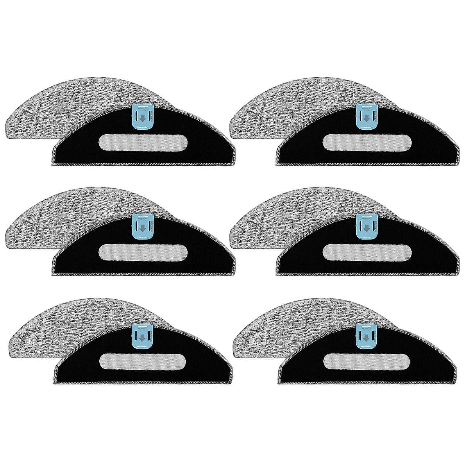 Convenient Mop Cloths Sweeping Robot Mop Cloth Sweeping Robot Replacement Part Microfiber Cloth Mopping Pads Set