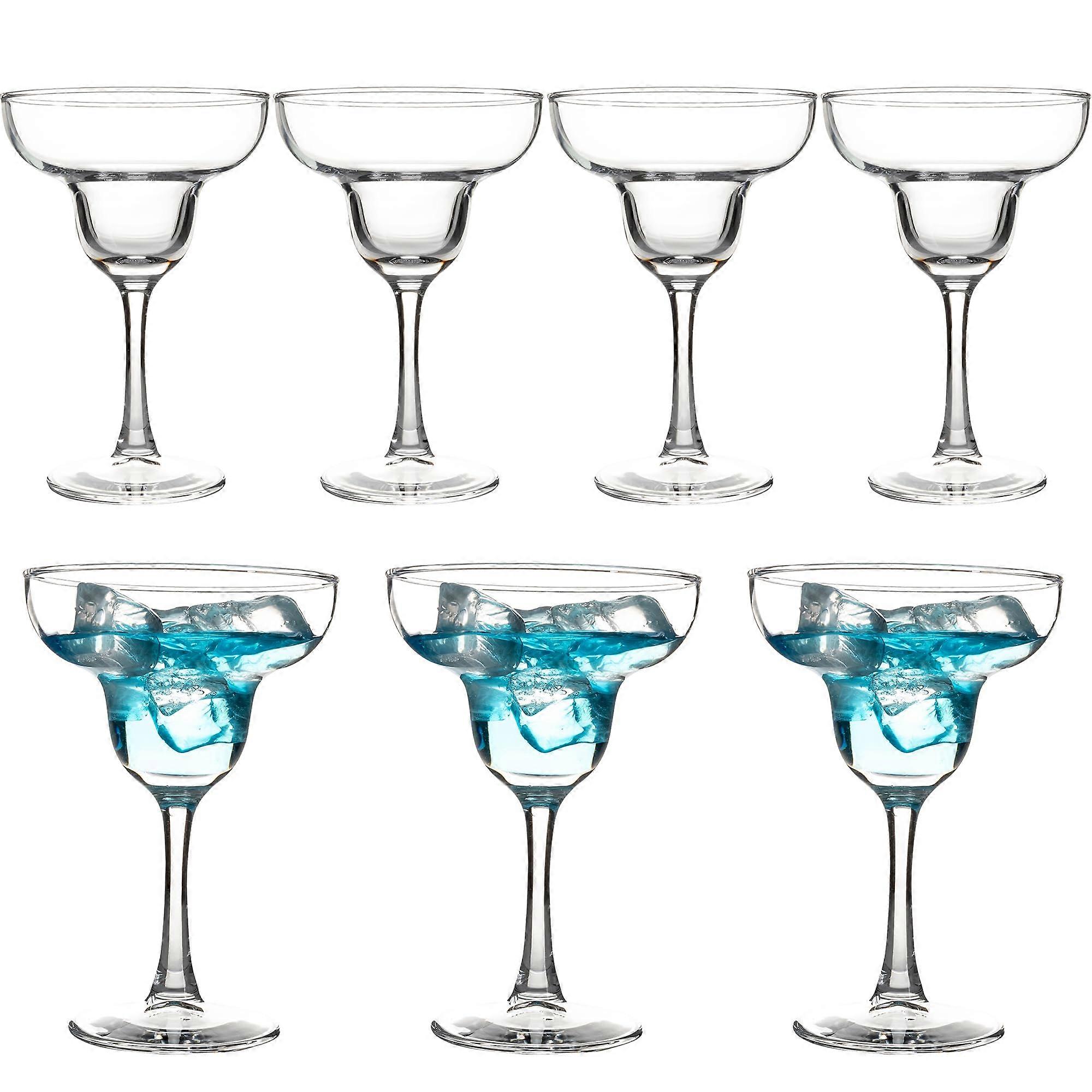 7 Reusable Margarita Glasses for Parties and Mixed Drinks 10 oz