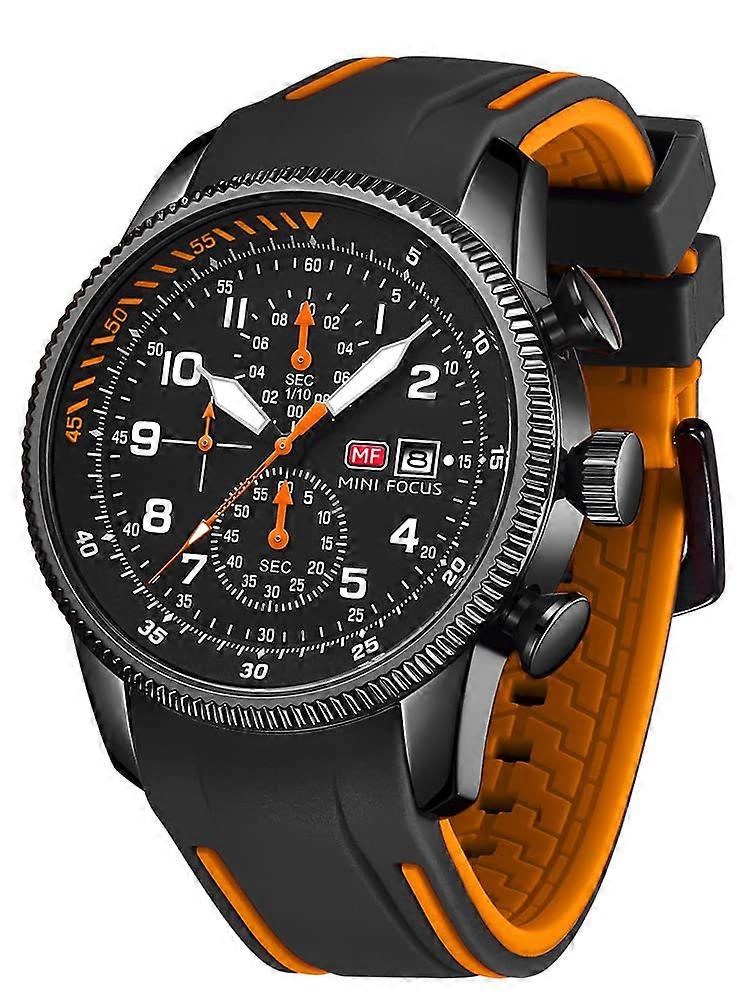 Men's Watch Military Chronograph Men's Clock Analog Quartz Large Dial