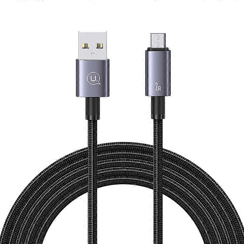 USAMS US-SJ670 USB To Micro USB 2A Fast Charge Data Cable, Length: 2m