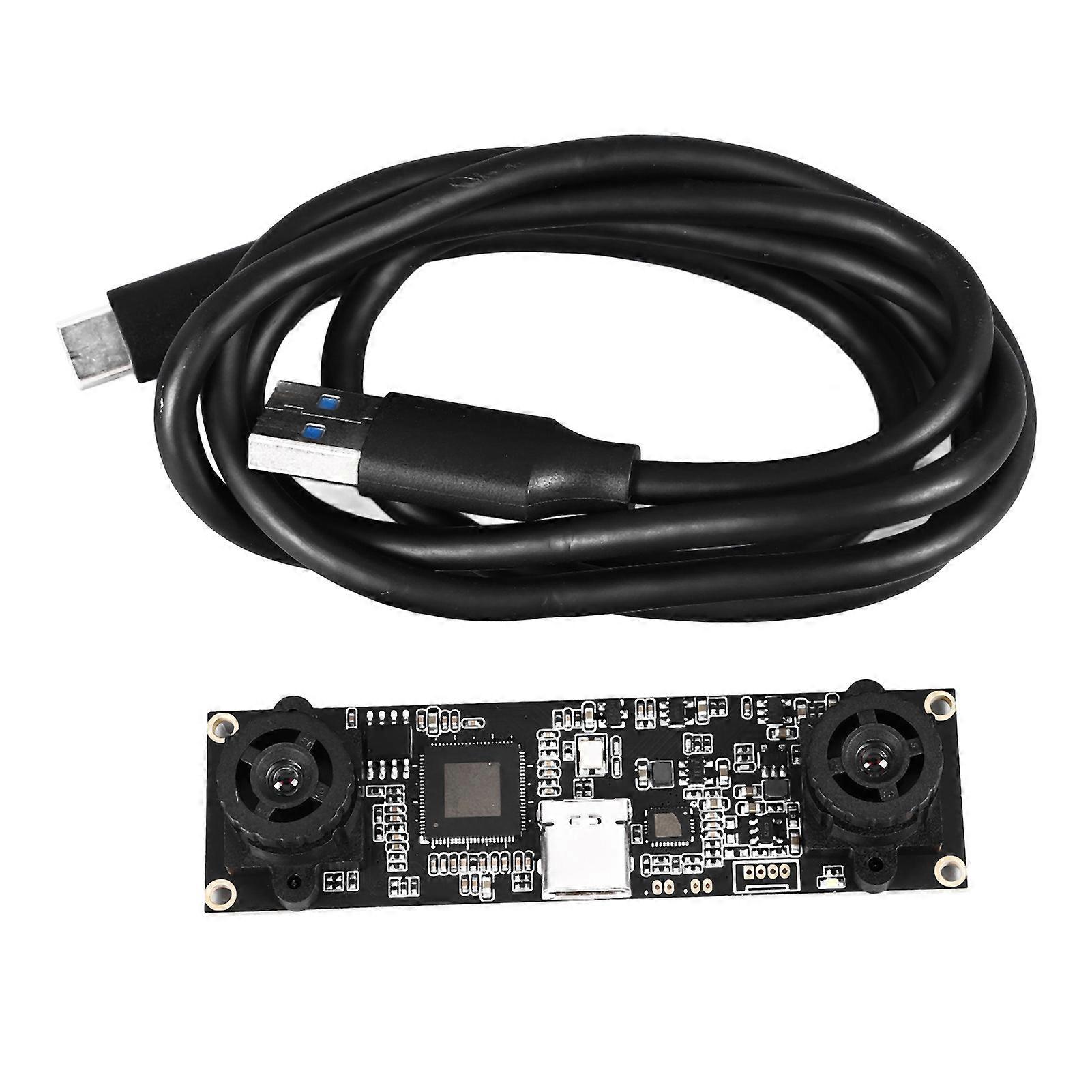USB3.0 Binocular Module 1MP 720P 69° Distortion Free 3D Reconstruction VR Ranging Camera Webcam Board