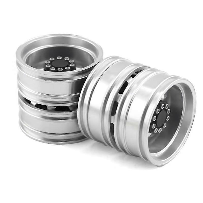 トラック用メタルフロントリアホイールリム 1/14 RC トラクタートレーラーカーゴカーホイールタイヤ、リア 44Mm、2PCS