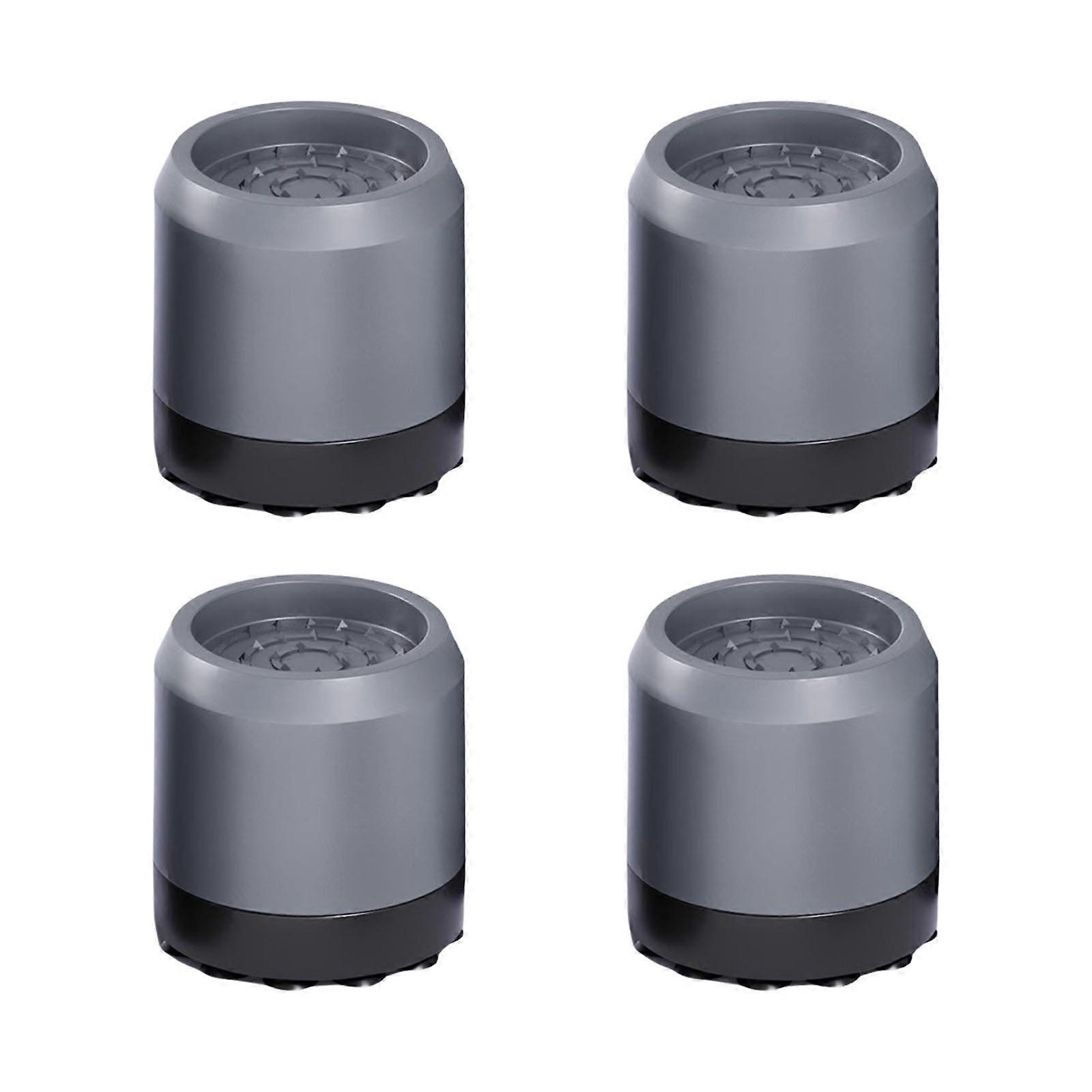 Pack Of 4 Washing Machine Isolation Pads Reduce Noise Protect Floors Shock Absorbers Feet for Large Appliances Gray black