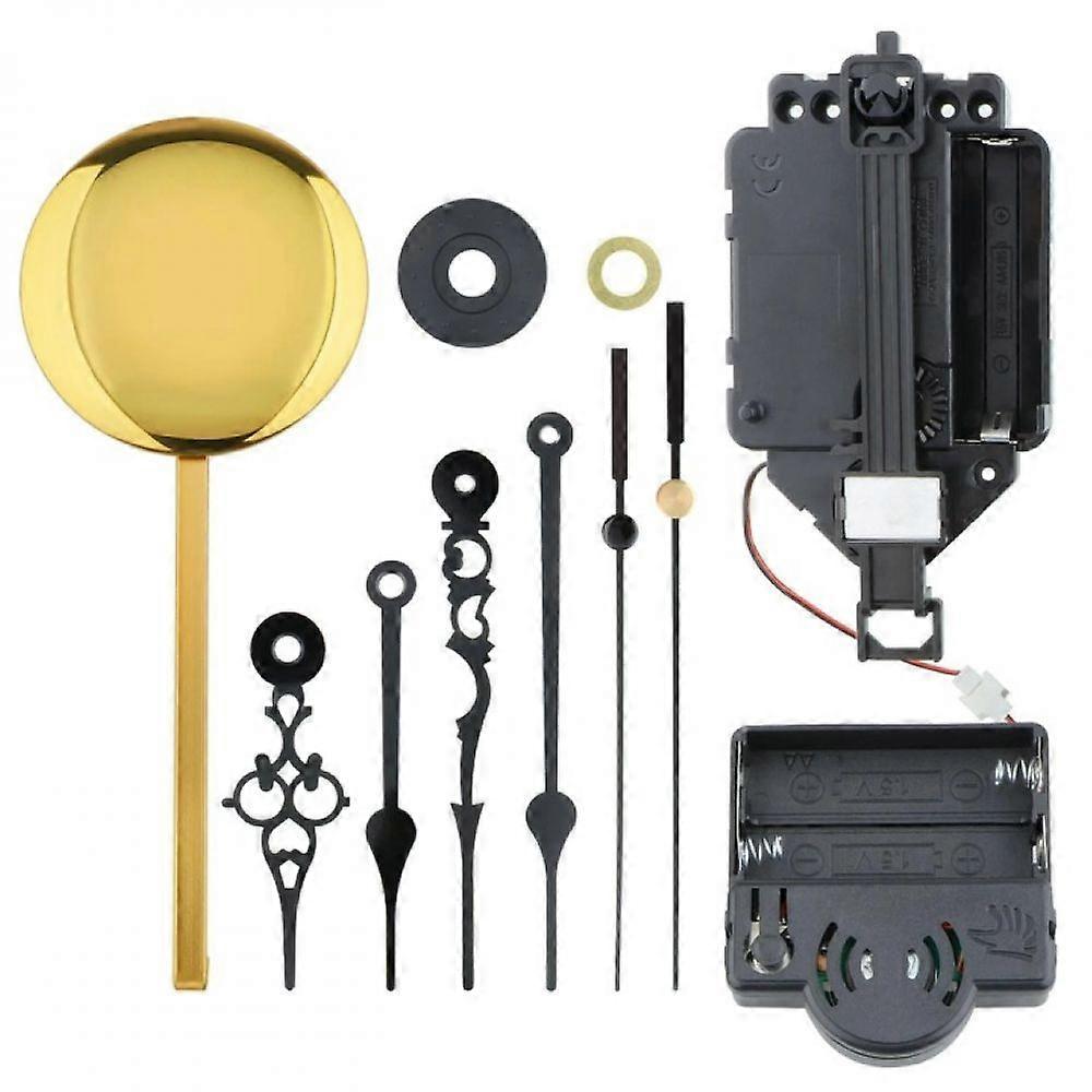 pendulum clock mechanism set, with levers, multicolor, 17 mm, for 2-6 mm clock panel
