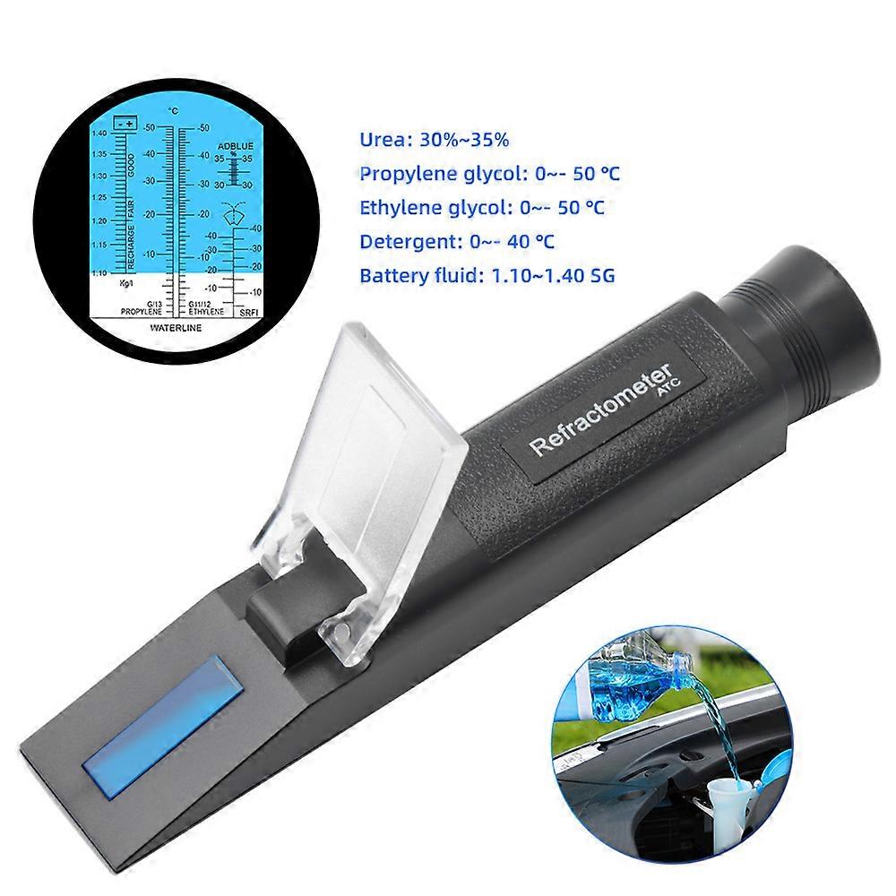 Car Antifreeze Refractometer Multifunctional Auto Coolant Tester Urea Propylene Glycol Detergent Battery Liquids Test Device