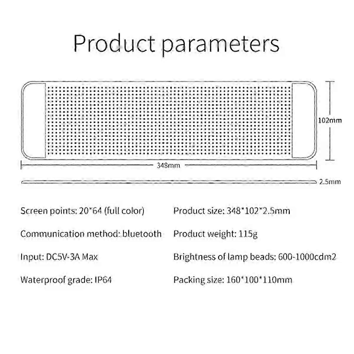 Led Eyes for Windshield Animated Glowing Car Eyes Flex LED Display