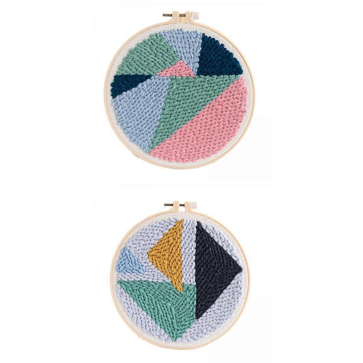 Punch Broderi Startsett DIY Needlecraft