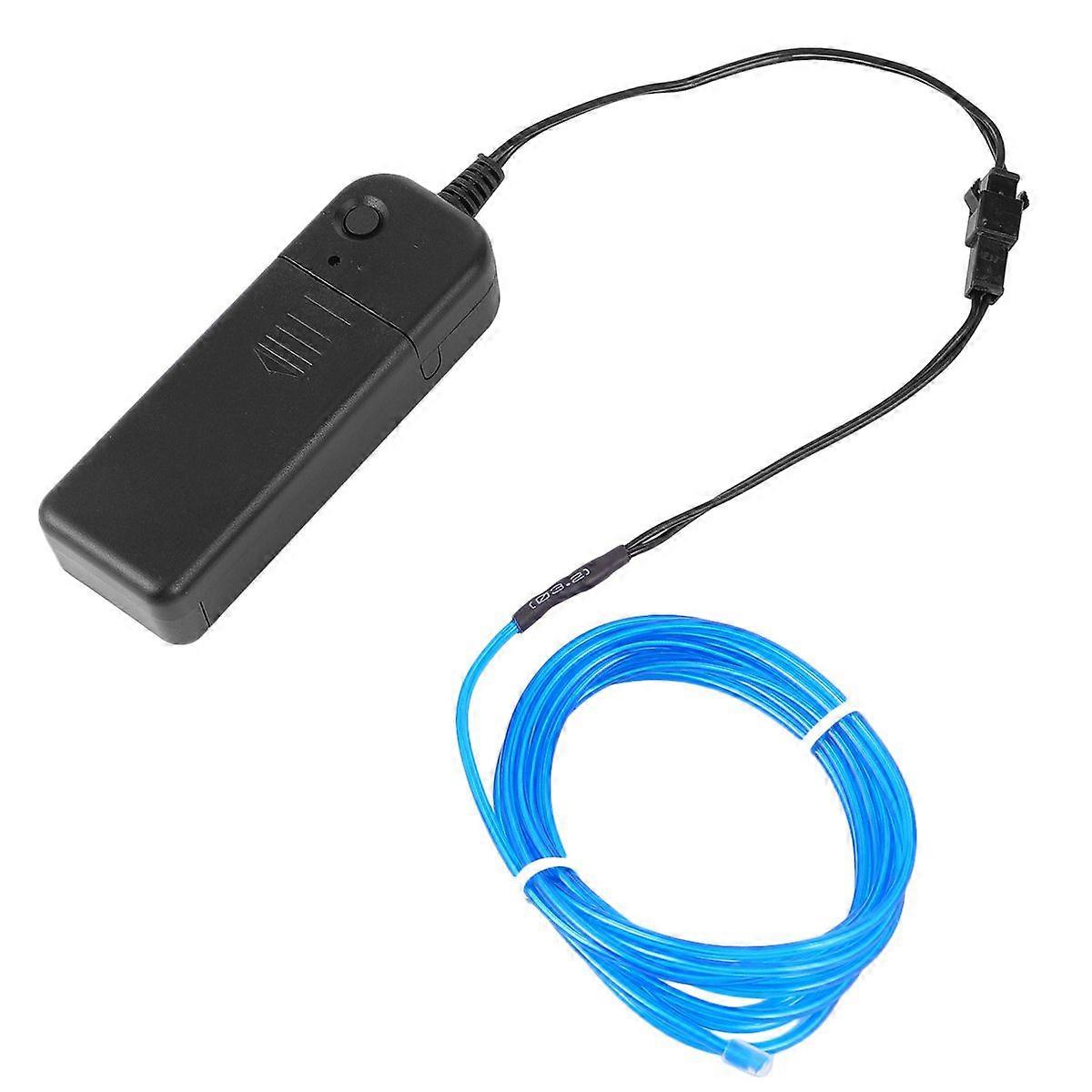 2M Wire Rope Glowing Light Strip Cable El Wire Decorative Light without Battery