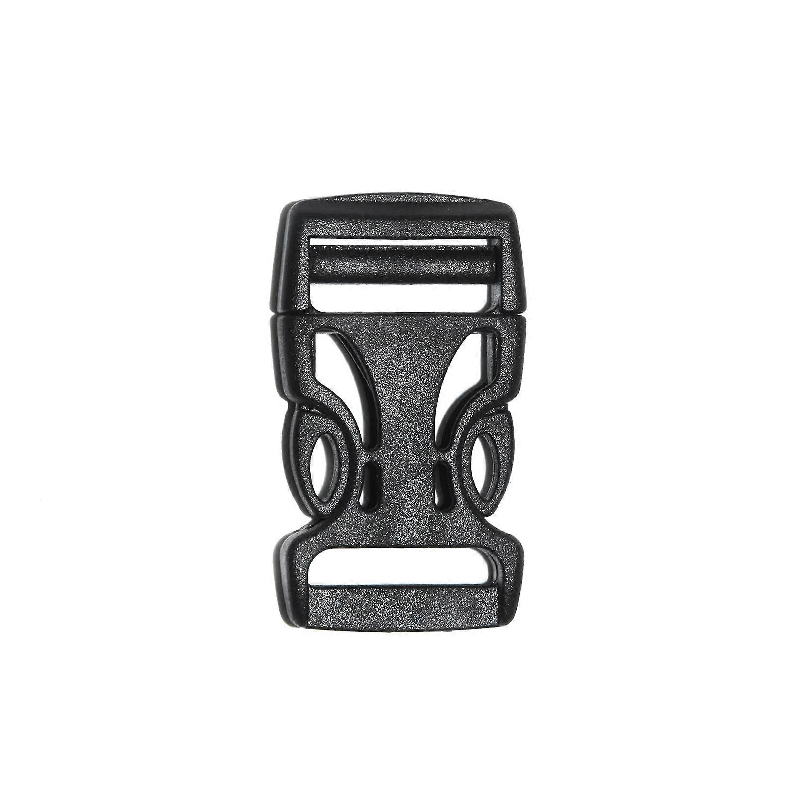 Black Plastic Side Quick Release Buckle for 1.25 Inch Straps, 2 Pack