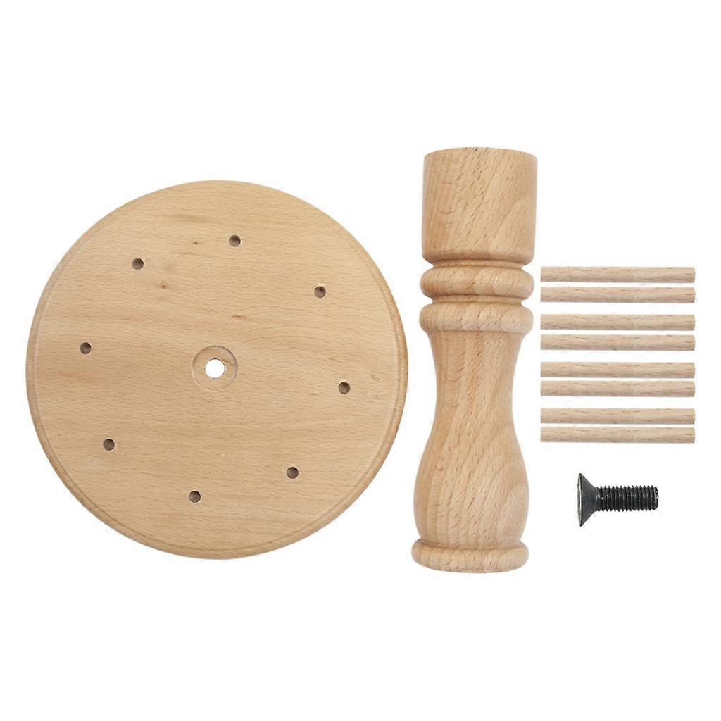 Bois de hêtre 8 Spool Thread Rack Holder Couderie Broderie Quilting Stand Organizer Holder