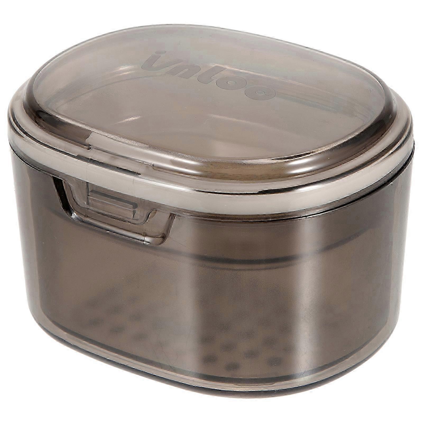 False Tooth Box Denture Protective Case Portable Holder 9x8cm