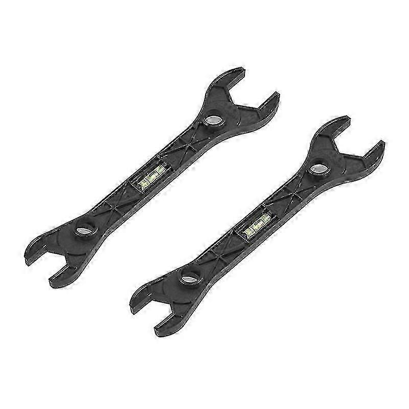 2 Pieces of PPR Hose Nut Plastic Shower Wrench Shower Mixer Valve Faucet Mounting Wrench with Level Gauge.