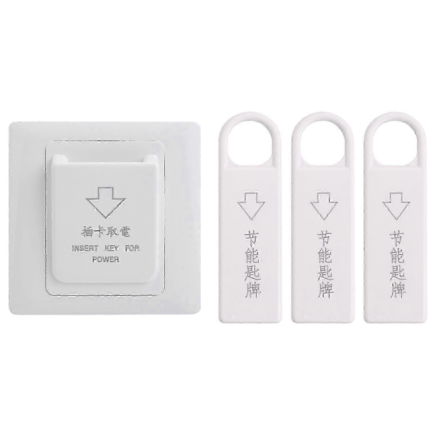 High Grade Hotel Magnetic Card Switch Energy Saving Switch Insert Key for Power with 3 Card