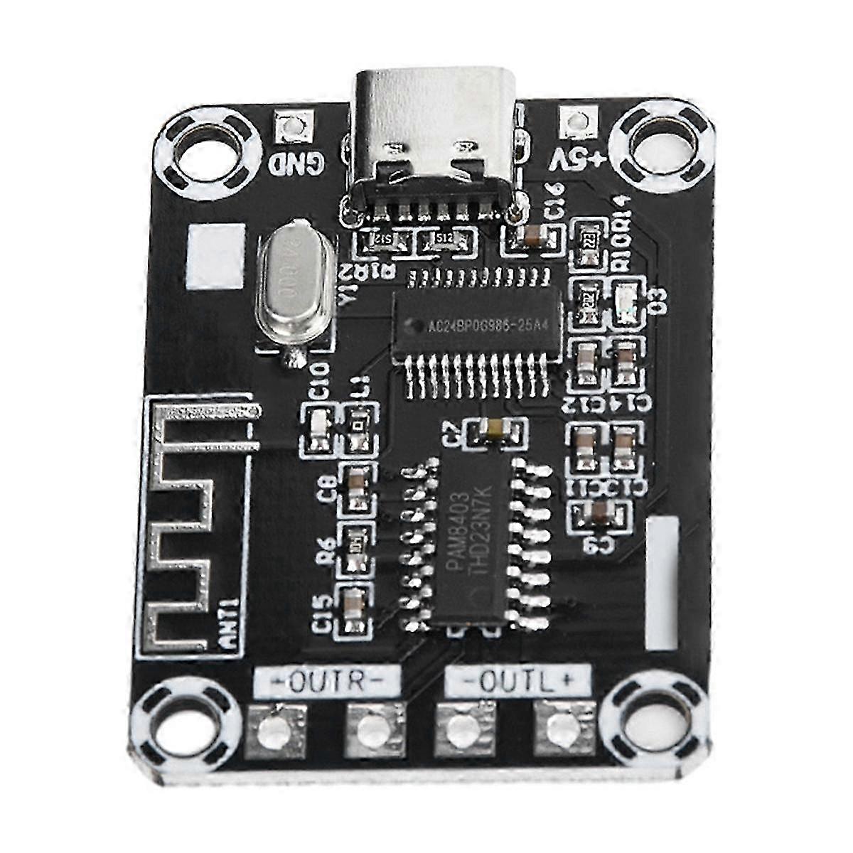 PAM8403 Digital Bluetooth Amplifier Board DC5V Mini Case TYPE-C Powered 5W USB Amplifier Board Module