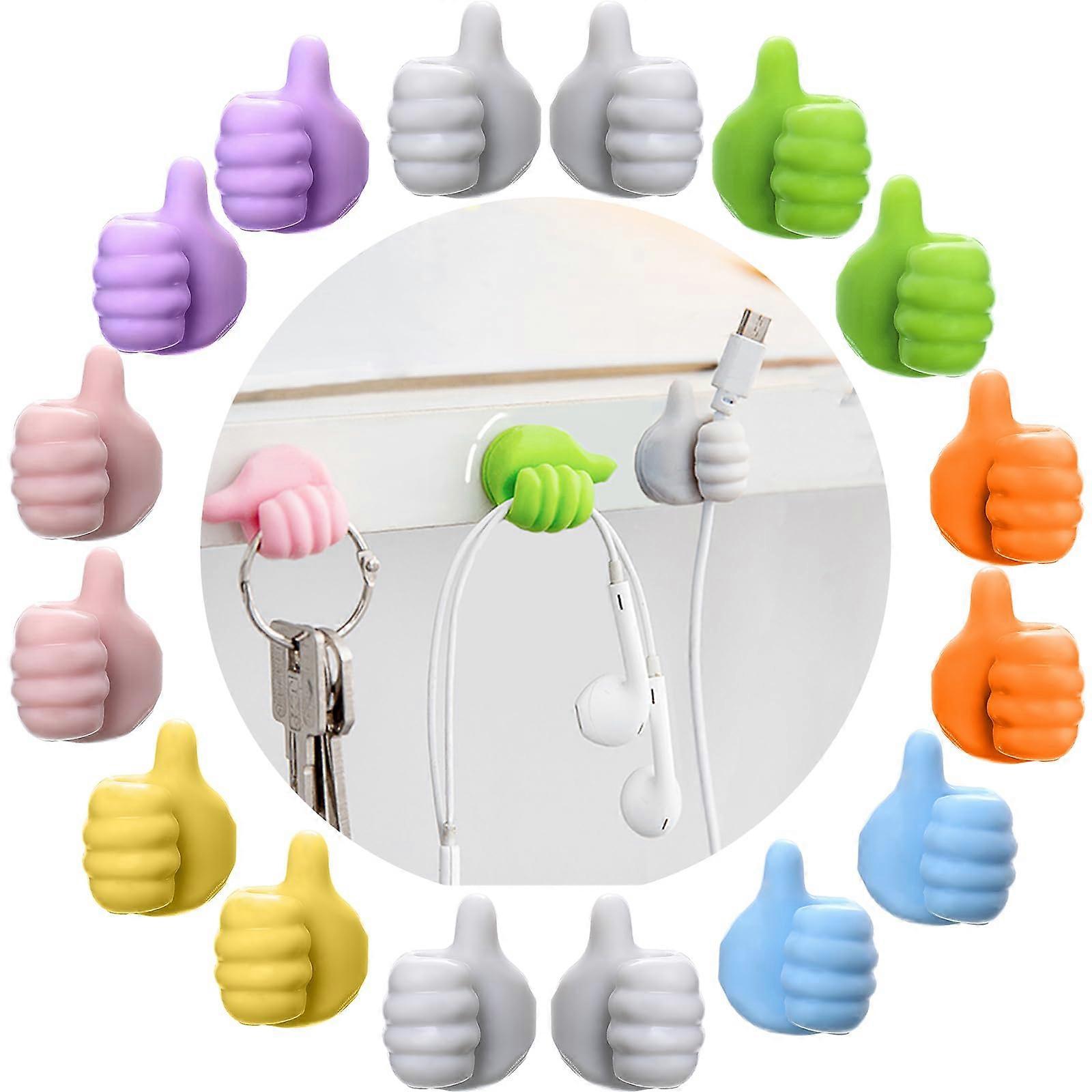 Cable Organizer Set of 40 PCS Cord Management Clips for Home Office Desk Wire Storage