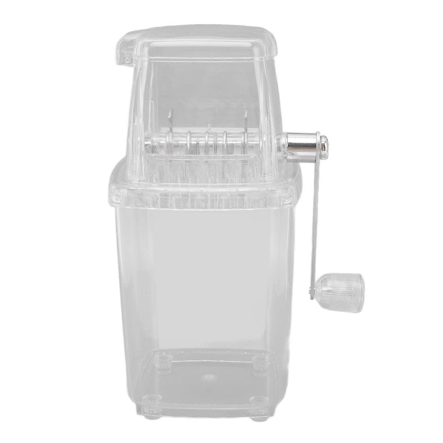 Ice Crusher Shaver, Easy To Use Small Manual Ice Crusher Commercial For Snow Cone Transparent 1 Pcs
