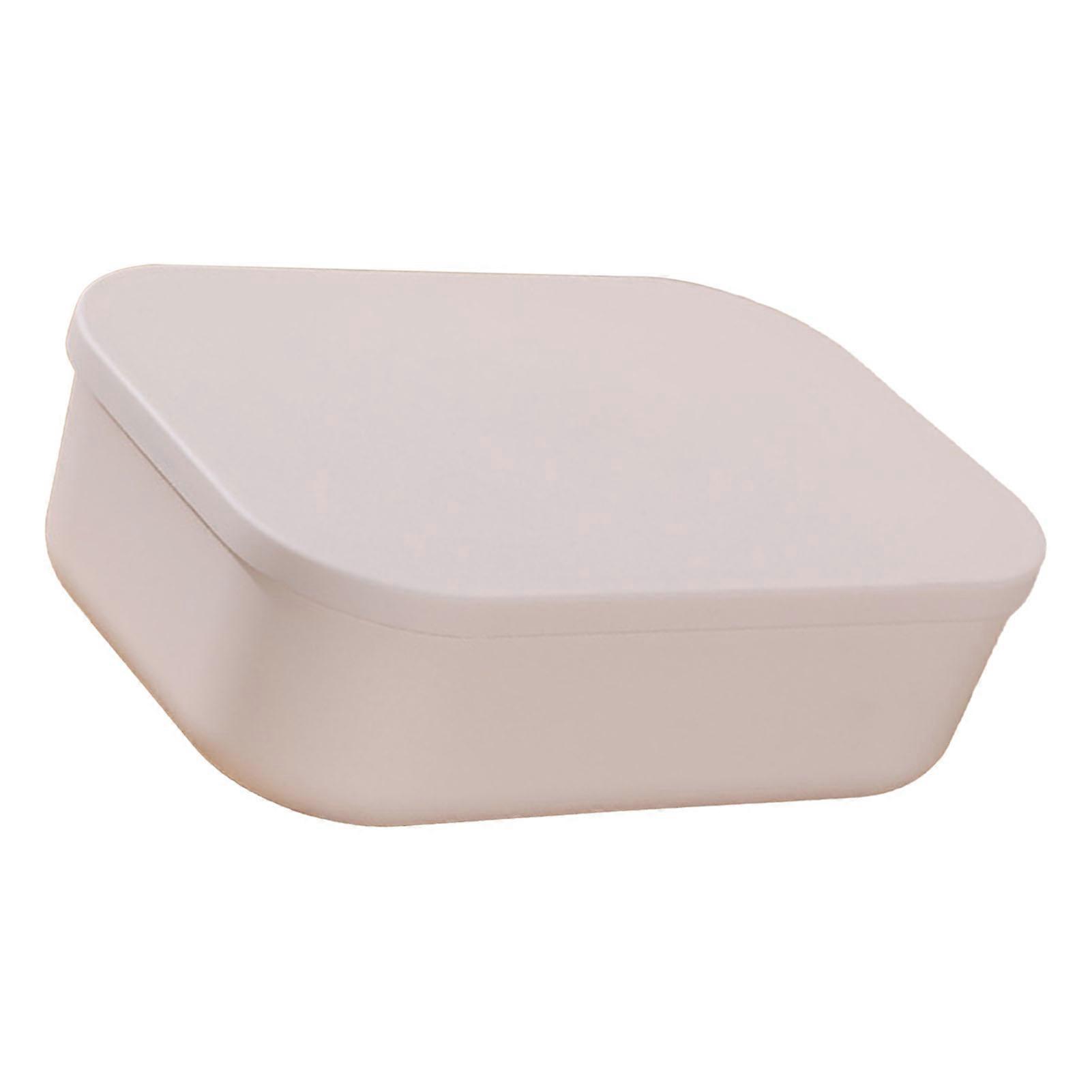 Desk Organizer Plastic Desktop Storage Box Container with Lid Dustproof Stackable Cosmetic Storage Box for Office Home