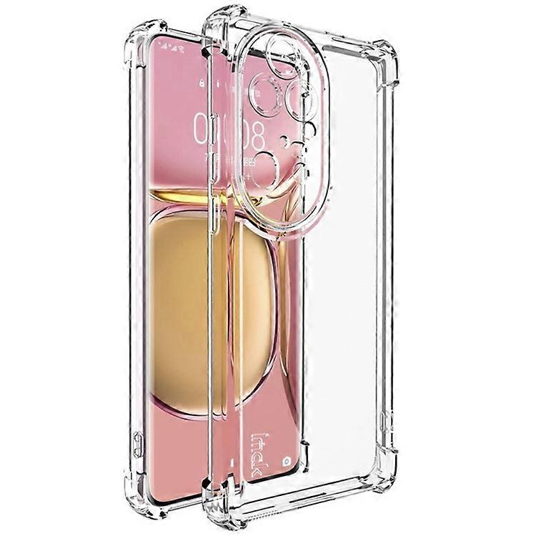 מקרה טלפון שקוף מסדרת IMAK UX-4 תואם ל- Huawei P50 Pro 4G ארבע פינות כיסוי אחורי TPU עמיד בפני זעזועים