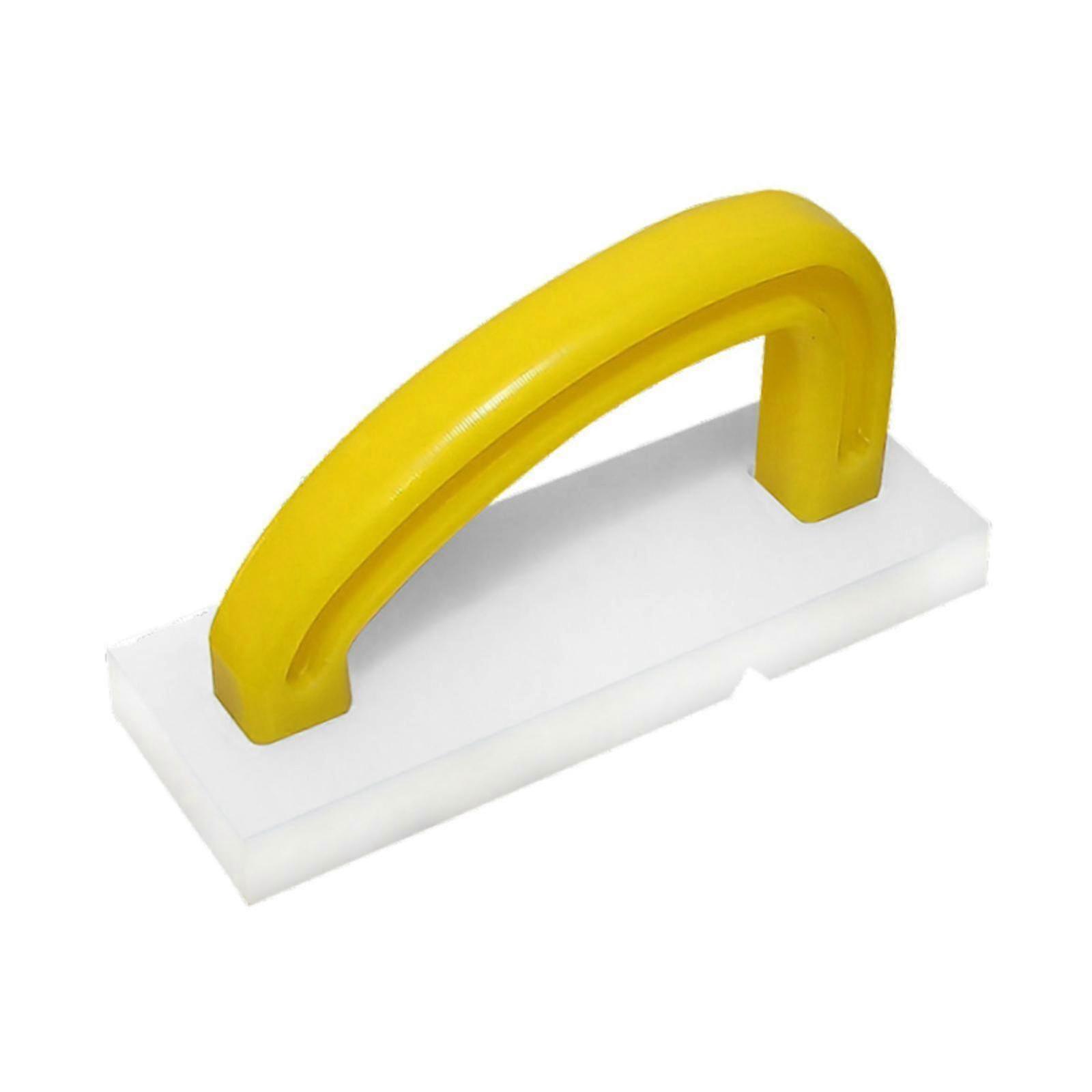 Handle Scraper Cleaning Tool for Commercial Use, Cutting Board Scraper in Yellow Finish
