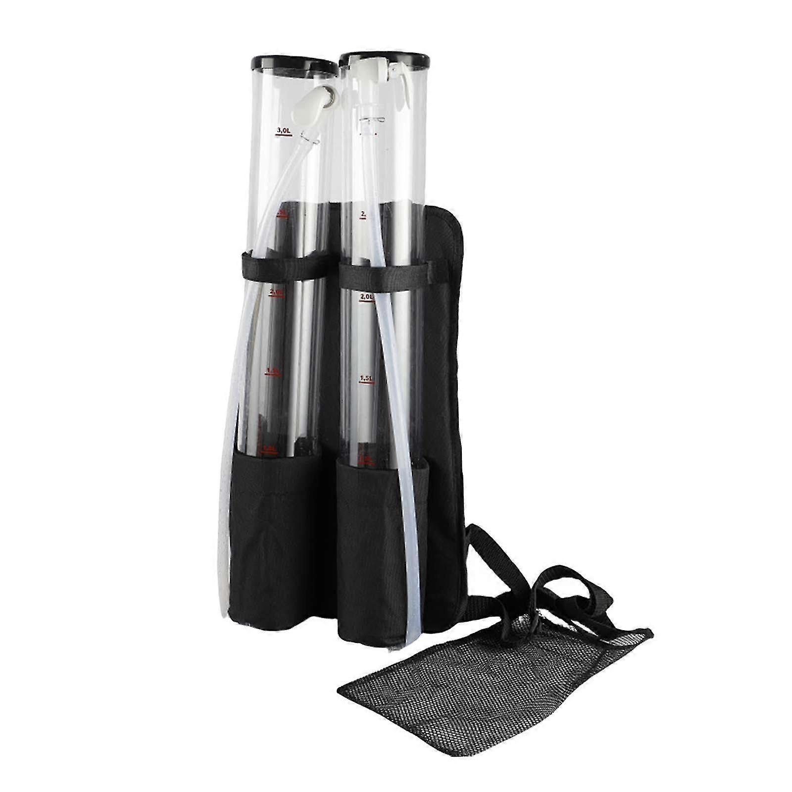 Portable Backpack Dispenser for Party and Kitchen Use, 3+3 Liter Capacity, Ideal for Outdoor Events