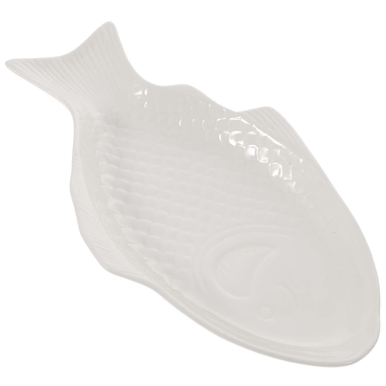 Restaurant Grade Fish Platter, Attractive Ceramic Tableware for Various Settings