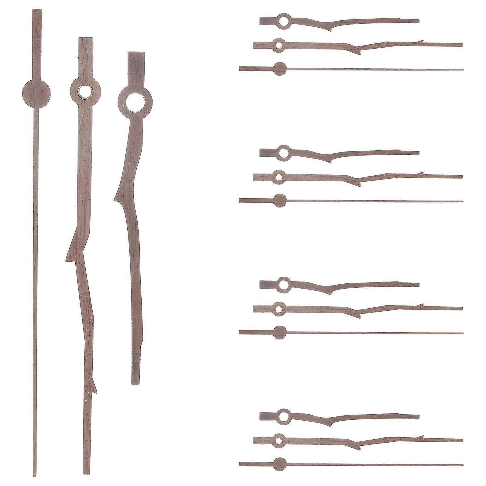 Wooden Clock Hands Replacement Kit – 5 Sets for Wall Clock Repair, Durable Material, Easy Installation