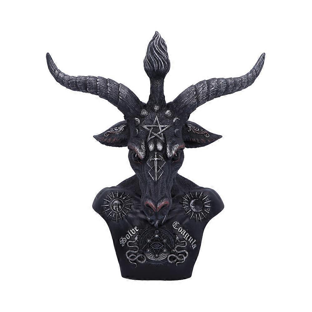 Himmlische Baphomet Büste in Schwarz und Silber