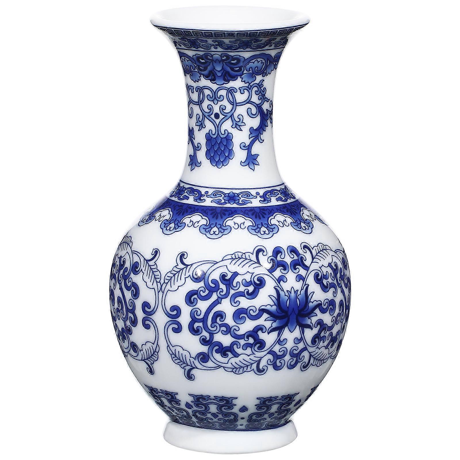 Blue and White Vase Multi Color Ceramic for Decor Simple Ceramic Vase