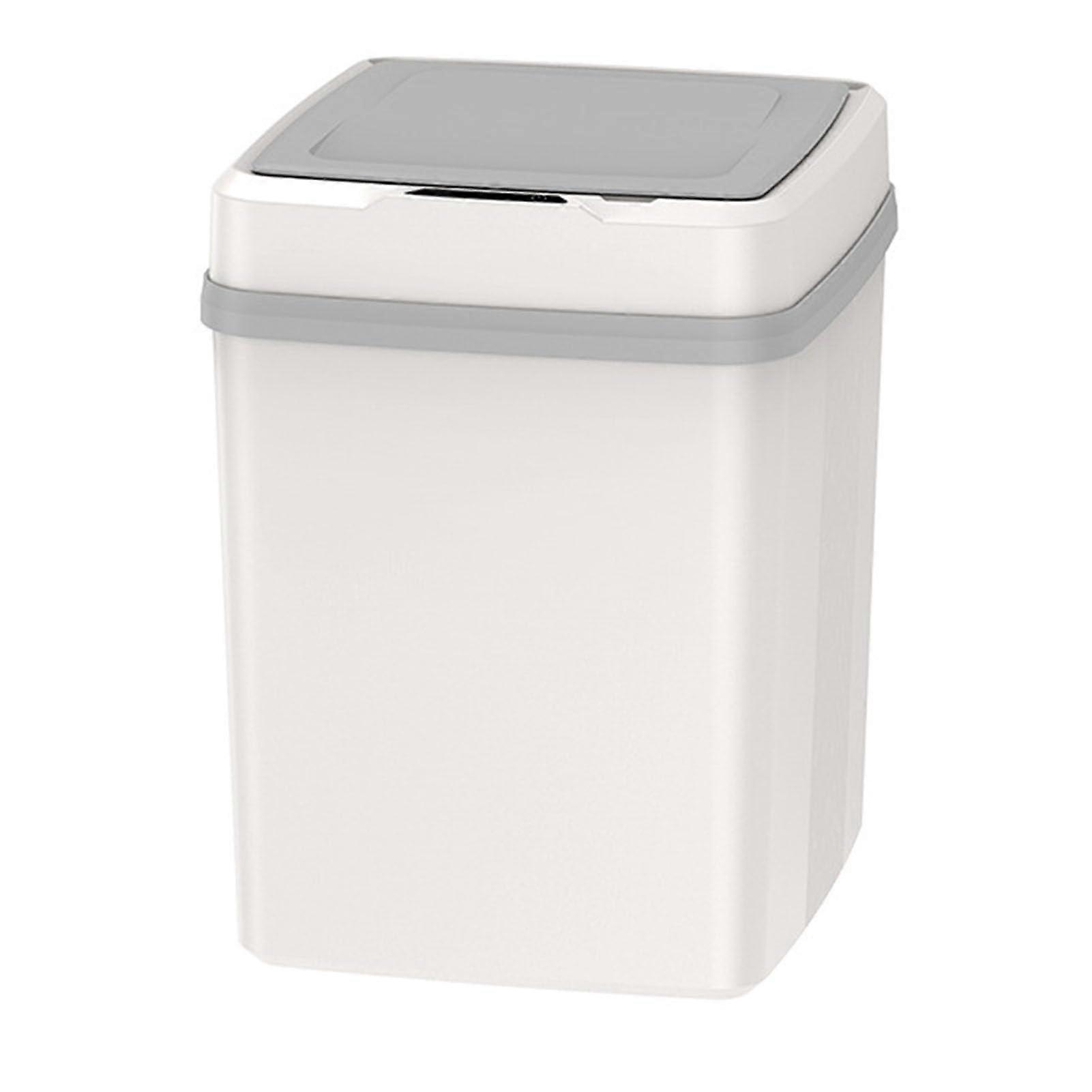 Automatic Trash Can, Bathroom Trash Can, Quiet, Large Capacity, Trash Bin, Motion Sensor, Waste Bin with Lid, Bathroom, Kitchen, Living Room