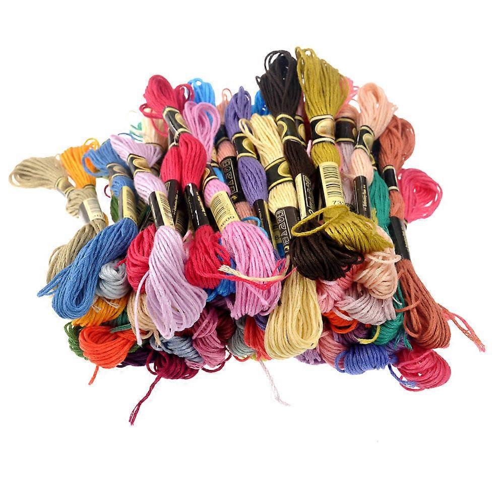 Skein Embroidery Thread Cross Stitch Projects Assorted Color 50Skeins Counted Thread Embroidery Double Mercerised