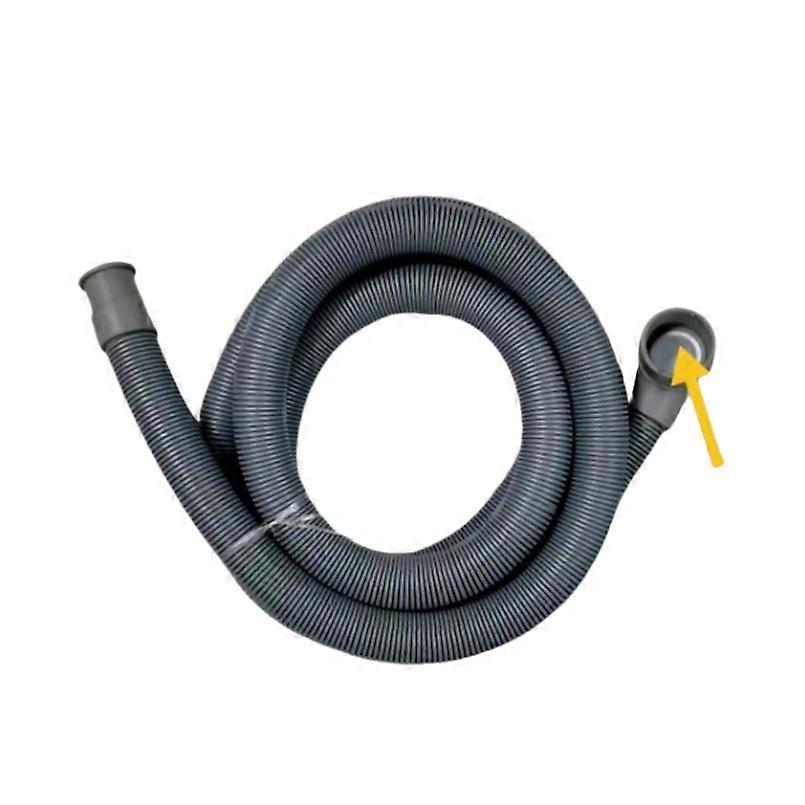 Universal Drum Washer Drain Hose Extension Hose Universal Outlet Hose Downpipe Accessories 2-Meter Long (Elbow Large Port)