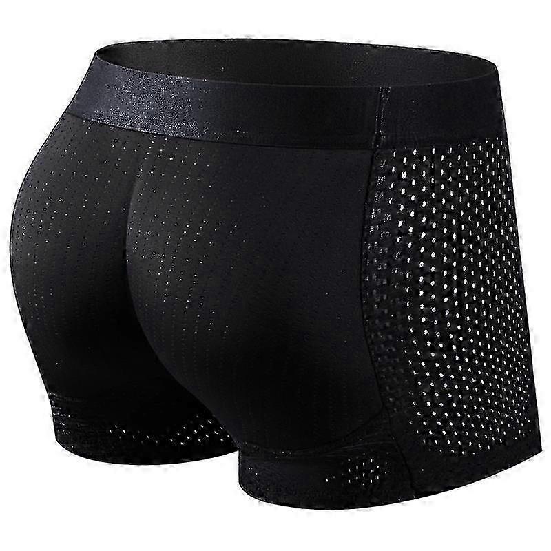 Men Trunks Built-in Fake Butt Hip Lifter Enhancer Shorts Boxer Briefs Padded Underwear Shapewear Und