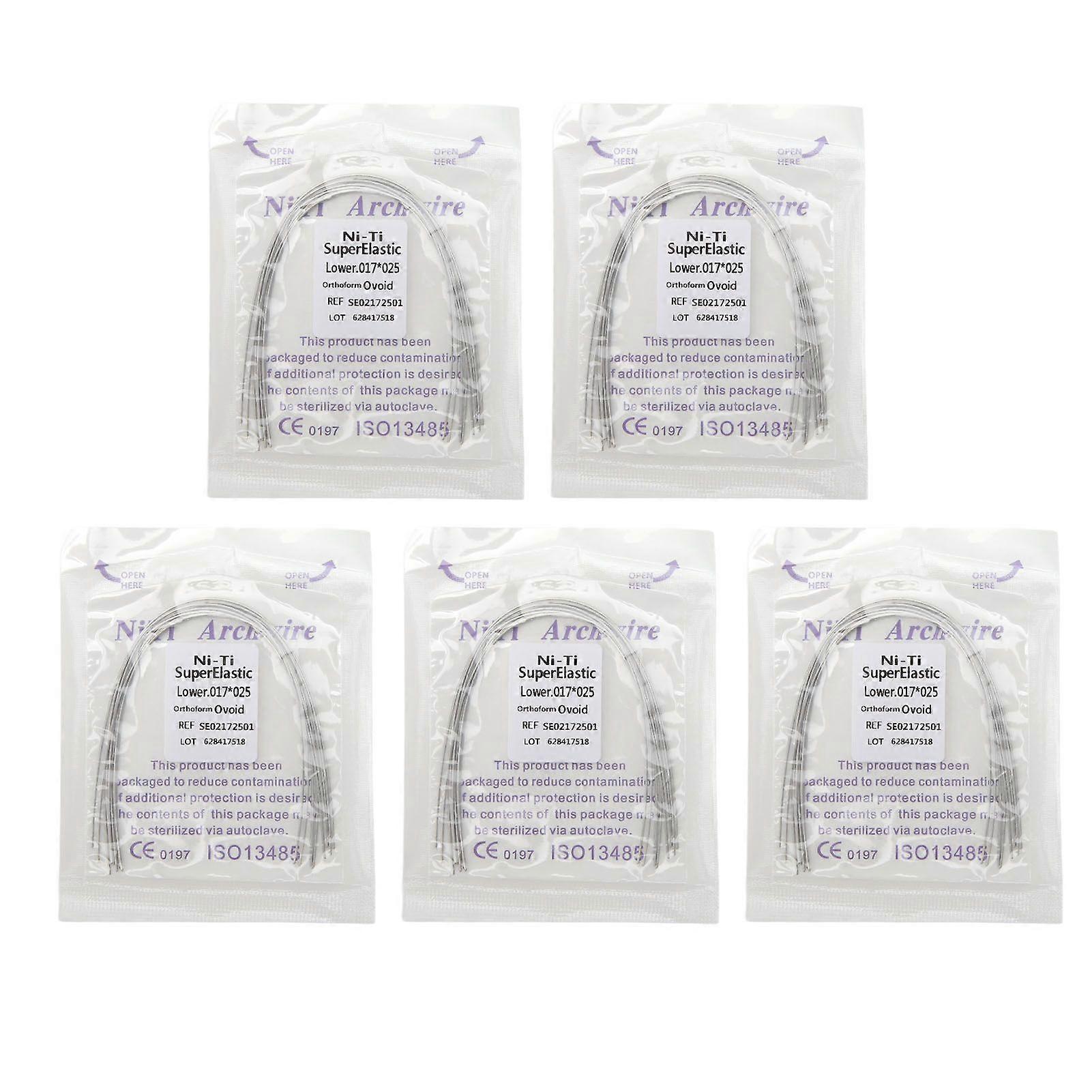 2025 Latest Model 50pcs Orthodontic Rectangular Arch Wire Nickel Titanium Dent...