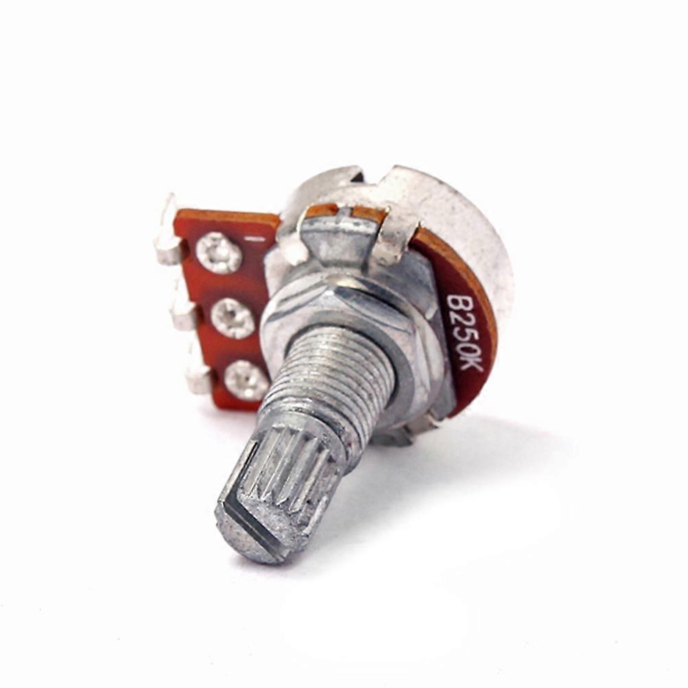 Mini Amplifier Potentiometer Gp206 18mm Shaft Length Chrome Cylindrical Volume And Tone Control 1Set