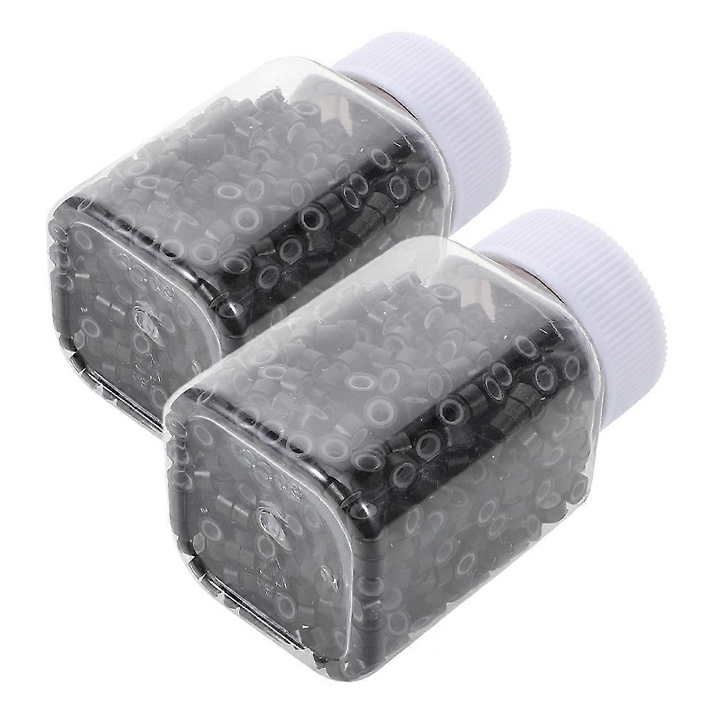 Hair Loop Styling Tool Silicone Lined Extension Beads Wide Opening Design No Trace For Professional Stylists Diy Enthusiasts 2000Pcs