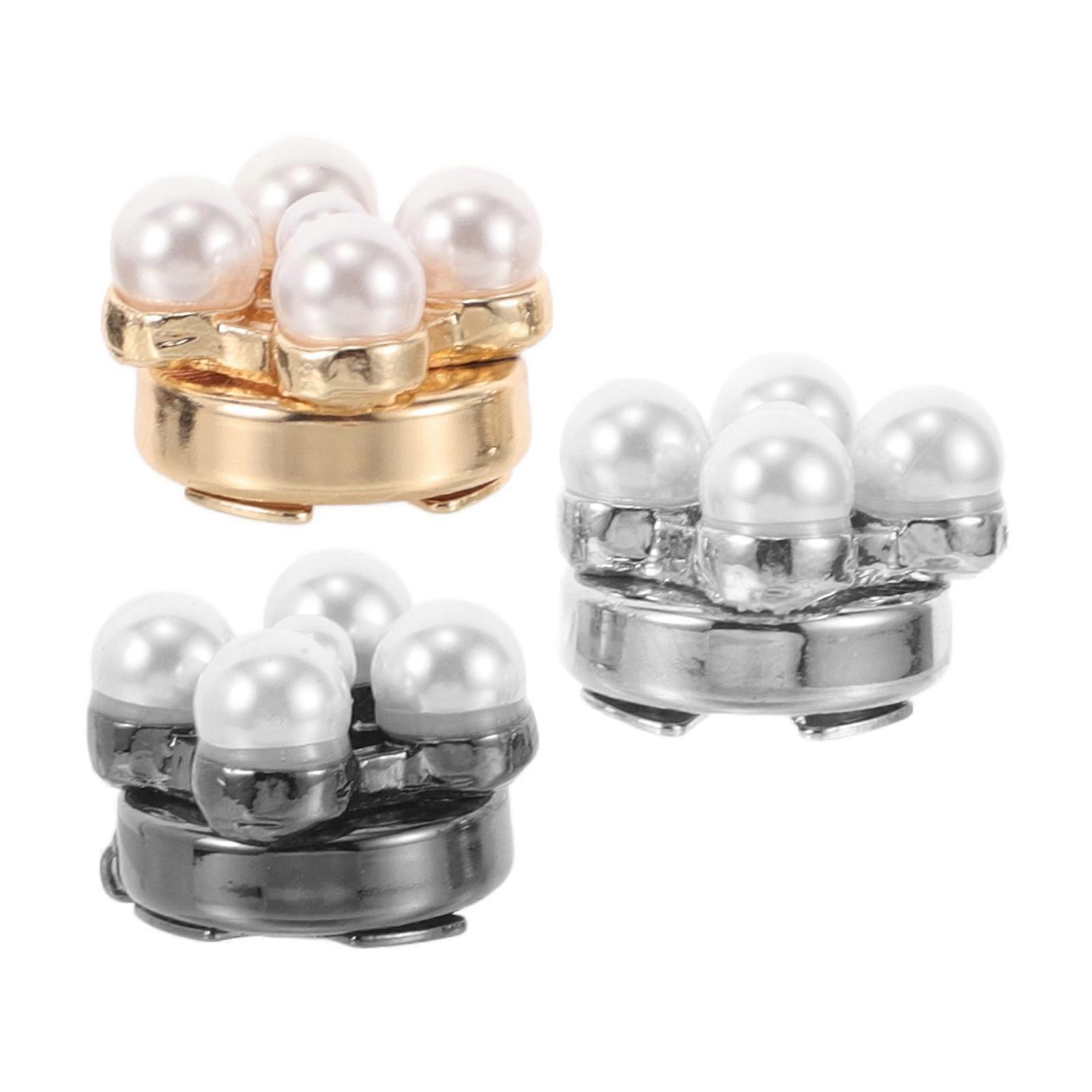 Elegant Cuff Links Stylish Business Dress Up Pearl Tuxedo Studs Wedding Tuxedo Studs 3Pcs