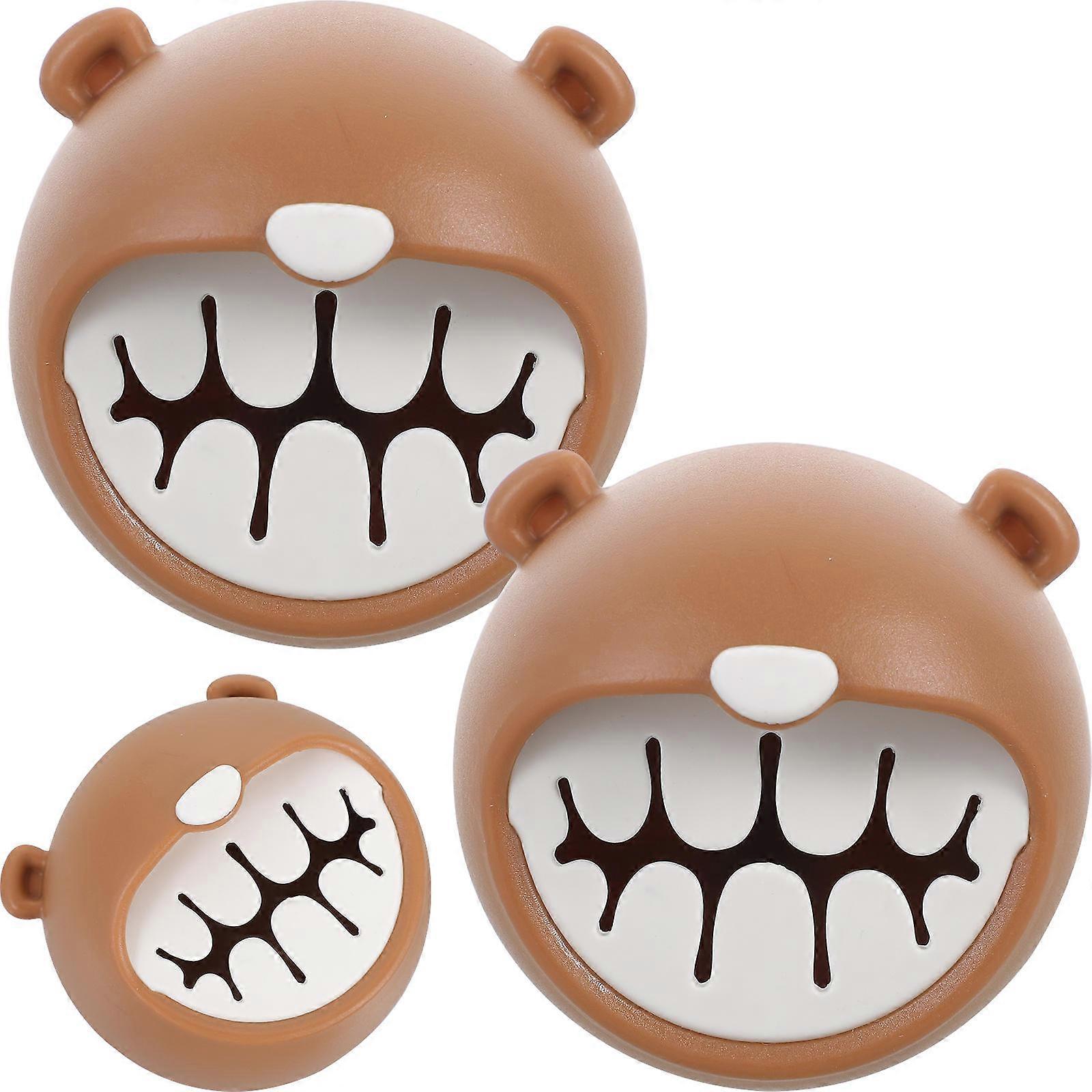 3pcs Cartoon Towel Holder Self Adhesive Bathroom Hooks for Quick Installation, No Drill Required, Bear Style, Kitchen Bathroom Organization