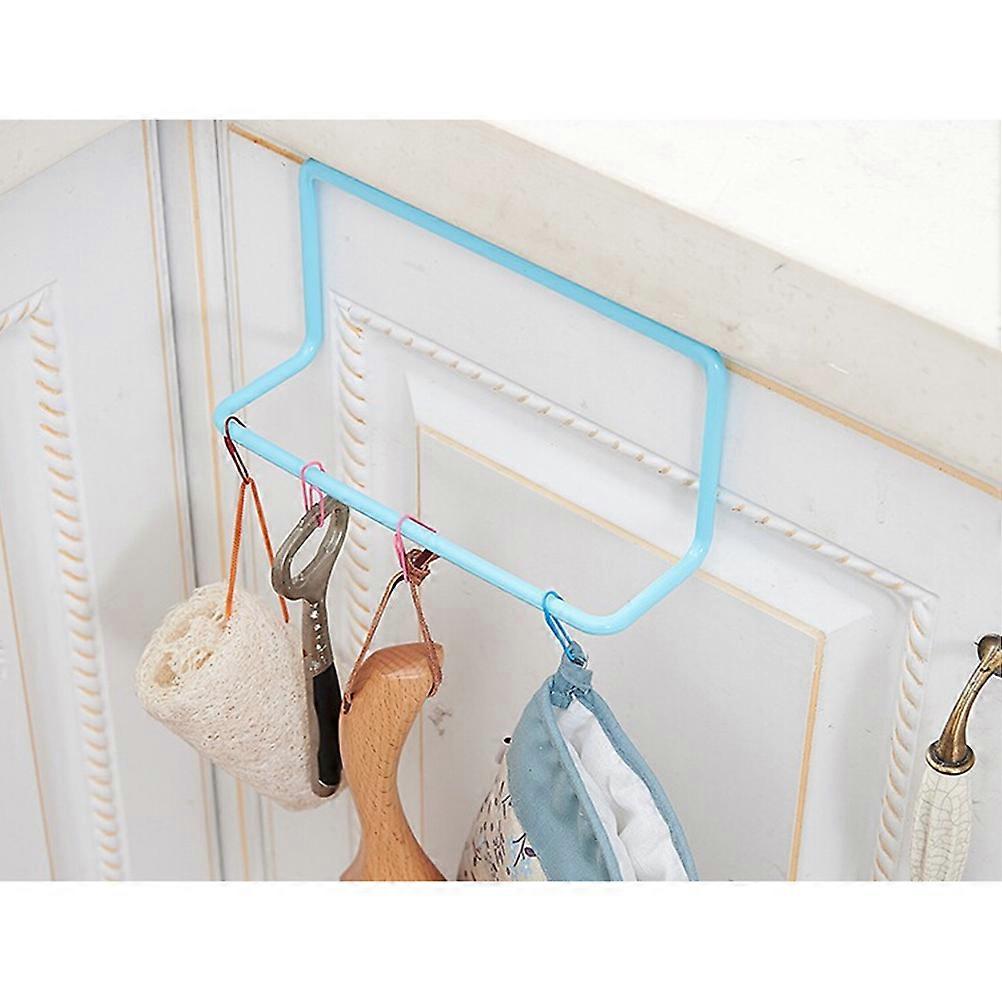 Towel Racks For Bathroom Multipurpose Single Lever Towel Rack PP Material Blue 19.00X9.00X5.50CM Bathroom Accessories 1Pack