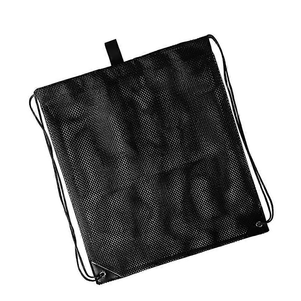 Multifunctional Drawstring Bag Sundries Storage Pouch Durable Rectangular Mesh Design 45x38cm 1Pcs