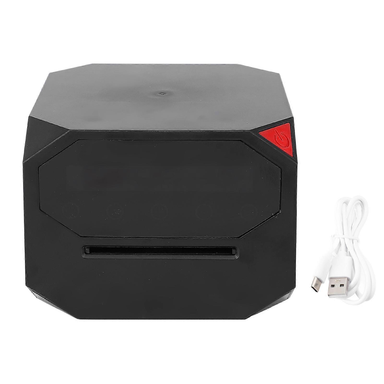 Mélangeur de cartes automatique silencieux, rechargeable, à piles, pour jeux de société en famille, 360°, 180°, noir