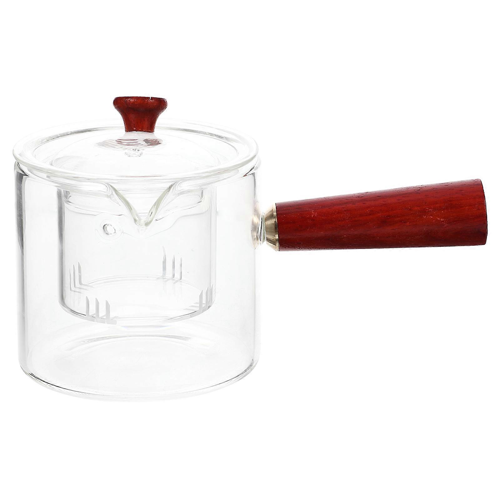 Teapot With Strainer Infuser Teapot Adults Tea Drinking 550ml Stove Top Use 1Pcs