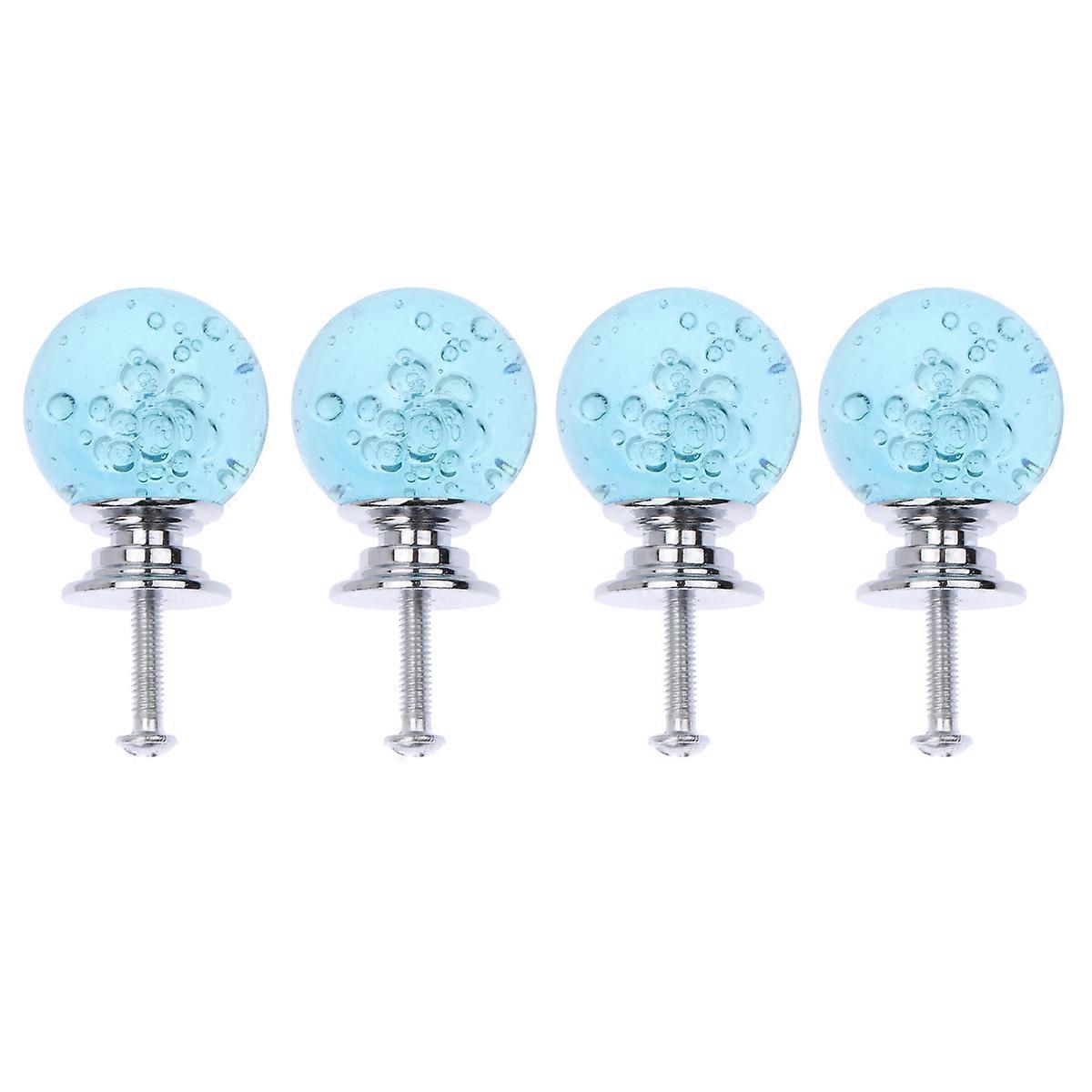 Kitchen Handles For Cabinets Stylish Round Pulls Aluminum Alloy Cabinet Knobs Single Hole 4 Set A Pack