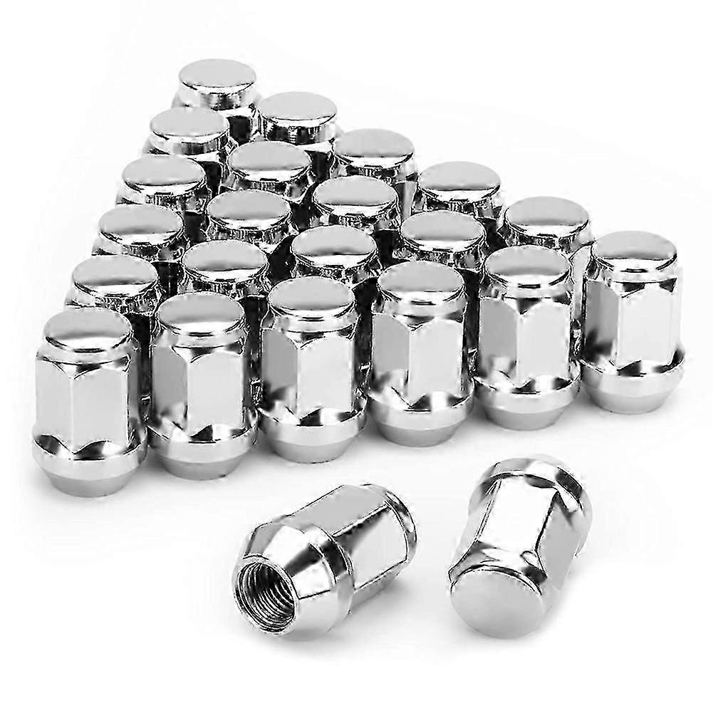 24PCS 12X1.5 Lug Nut Closed End Bulge Acorn Cone Lugnuts, for 2007-2022 Cruiser,2001-2007 Sequoia