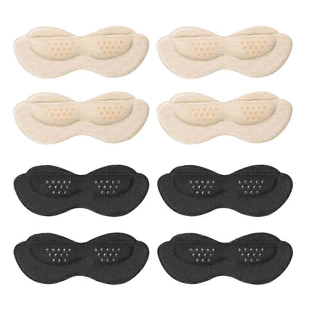 Anti-Wear Heel Patch Friction Reduction Foot Patches Apricot 9.5x3.5cm for Men 4Pairs