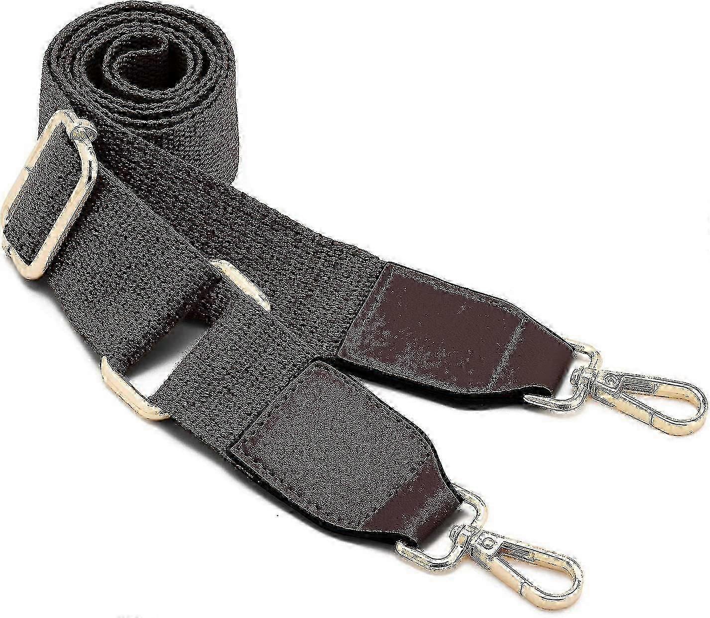 نسائي حقيبة كتف واسعة حزام ، جلد بديل قابل للتعديل حزام كتف طويل (بني غامق)