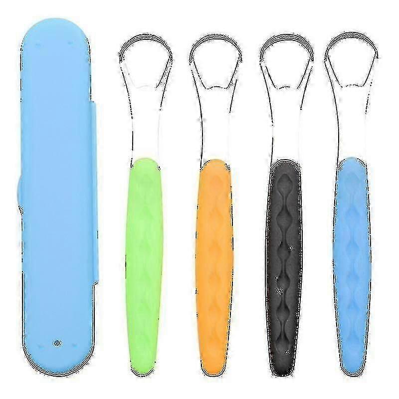 舌スクレーパークリーナー、歯科口臭を排除(4個)