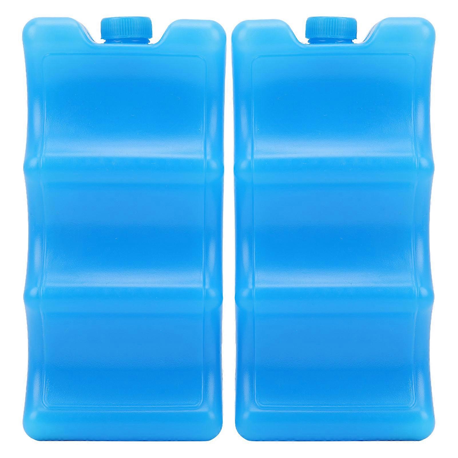 Lot de 2 packs de glace réutilisables pour lait maternel, forme profilée, bleu, pour maman qui travaille