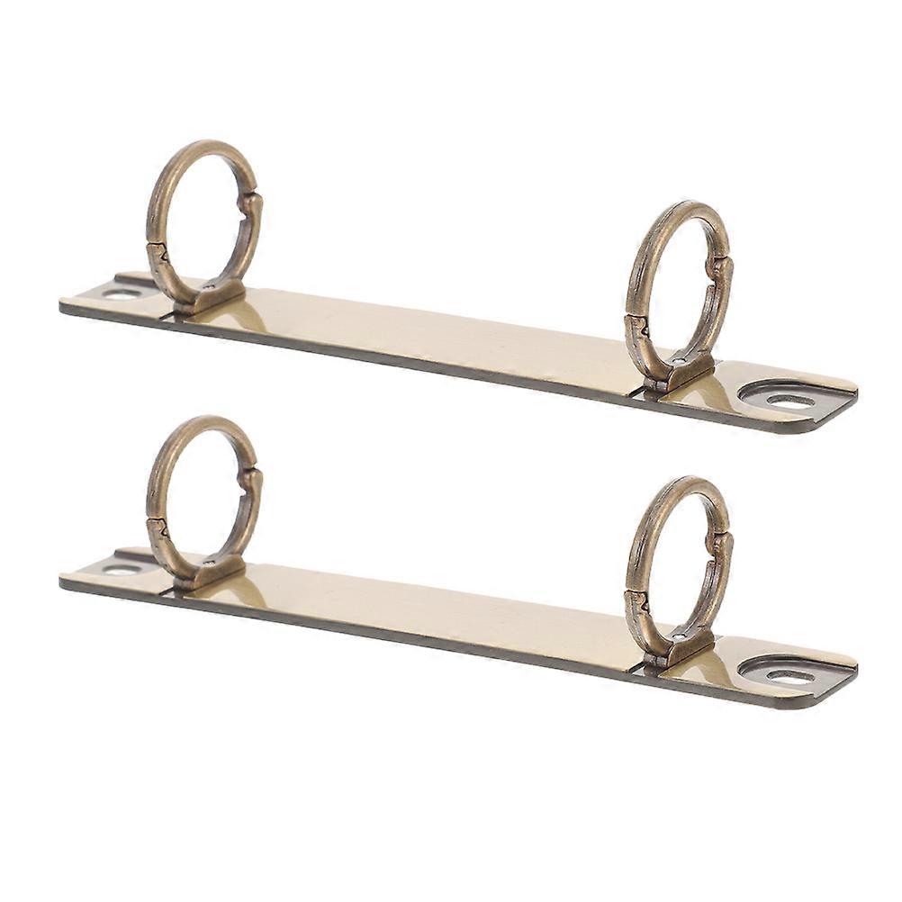 Binder Accessories Metal Binding Clips Simple And Sleek Style For Notebooks Various Occasions 2Pcs